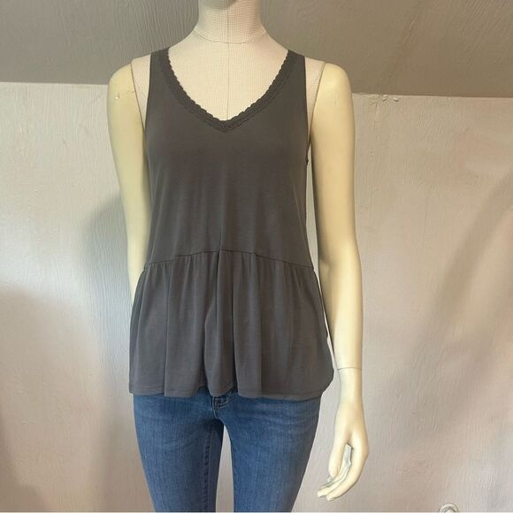 2/$30 American Eagle Soft & Sexy Sueded Tank With Lace Detail - Picture 4 of 12